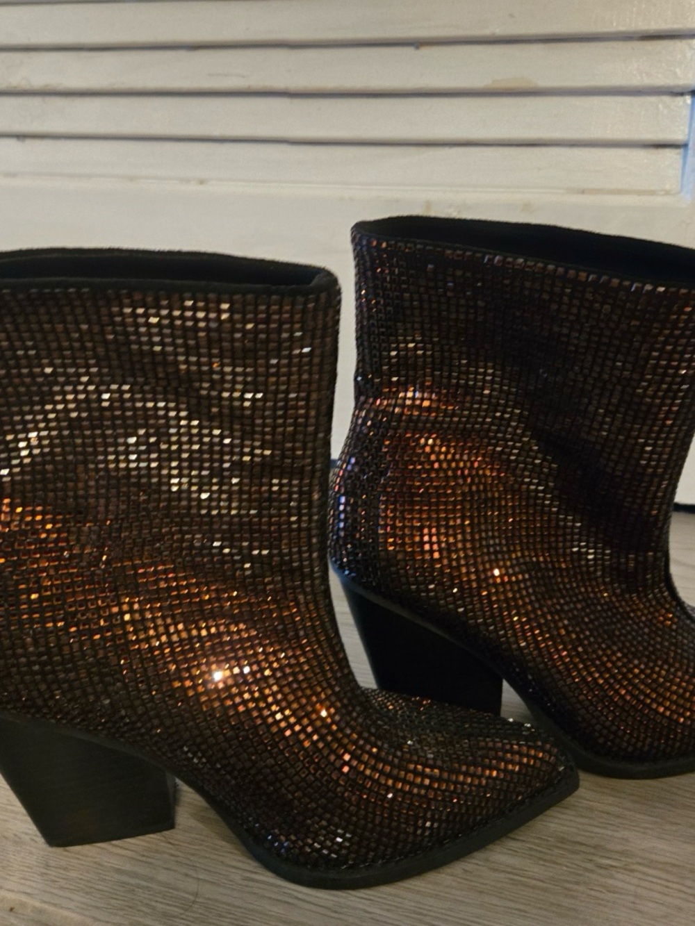 BEAST FASHION Black Studded Ankle Boot